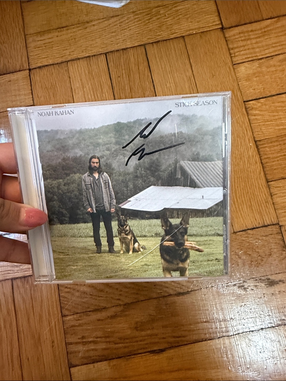 Noah Kahan "Stick Season" Autographed CD - Green/Brown Cover